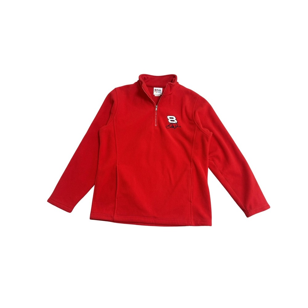 Dale Earnhardt Jr Sweatshirt Womens Medium Red NASCAR Racing Fleece Chase